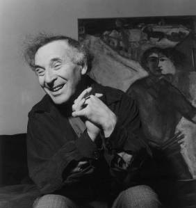 chagall with painting